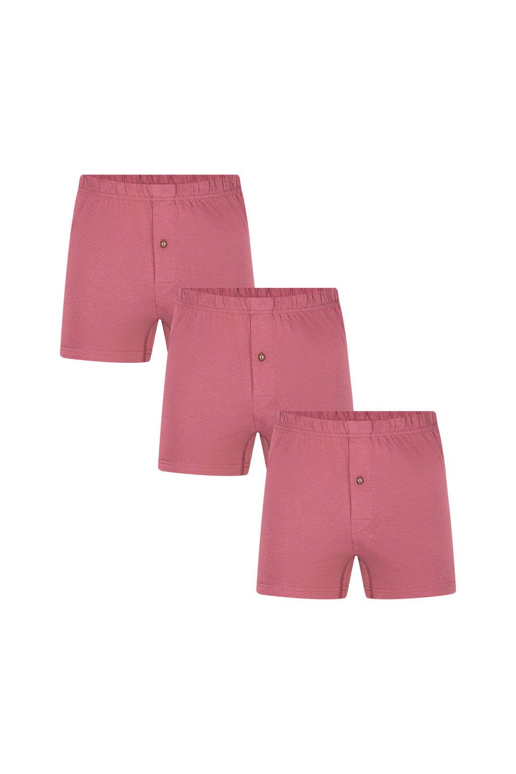 Men's organic cotton boxer shorts 3-pack in Nocturne, laid flat
