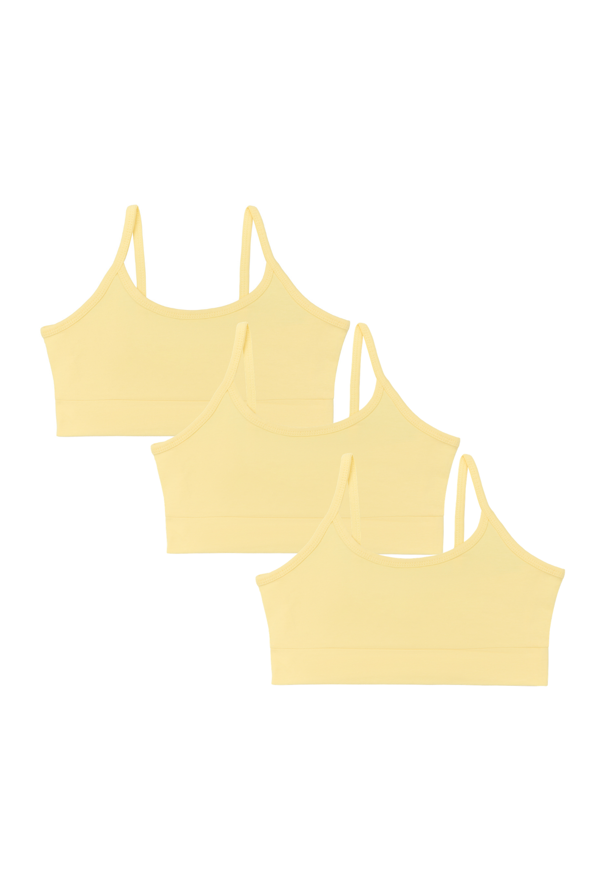 Girls’ Organic Cotton Bralette - 3 Pack – Lime