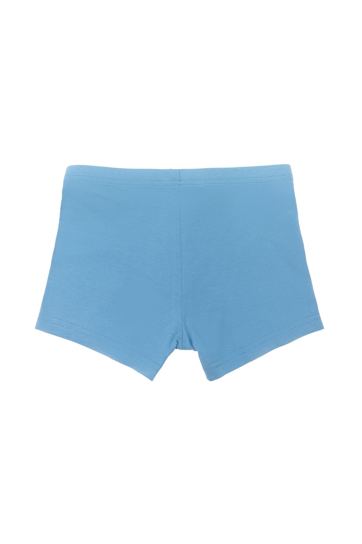 Boys' organic cotton boxer briefs in Denimblue, laid flat, back
